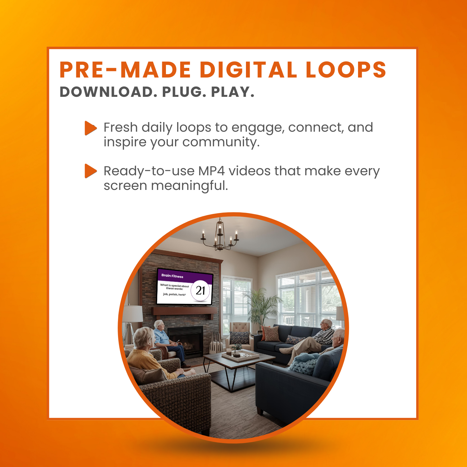 Digital Display Loops: Monthly Set